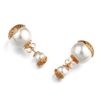 flower pearl earring 87445