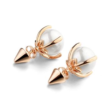 bullet pearl earring 87457