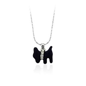 Black dog necklace  73587