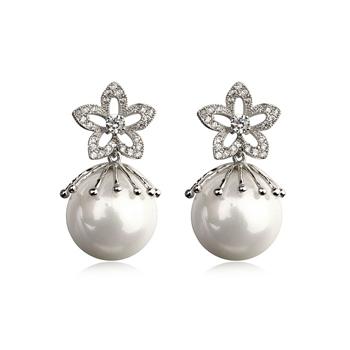 Fashion pearl earring 125656