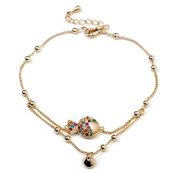 Austrian crystal anklet 190104