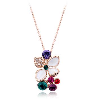 fashion necklace with austrian crystal 75623