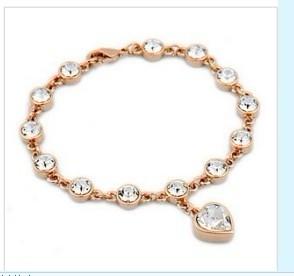 crytal heart bracelet 170617