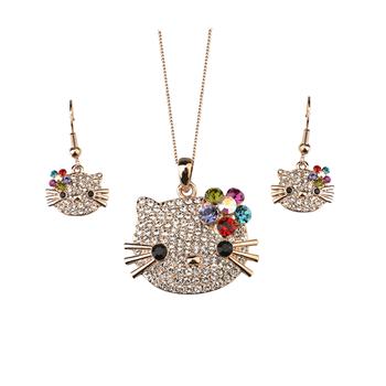 cute cat jewelry set  220703