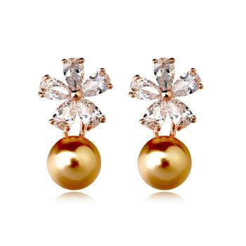 snowflake pearl earring 125648