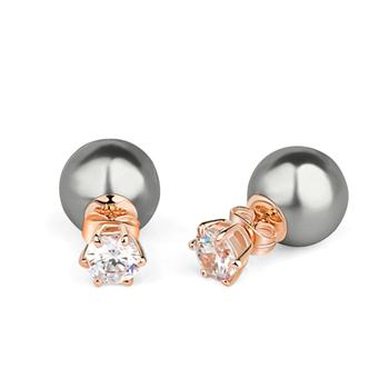 Fashion zircon pearl earring 87124