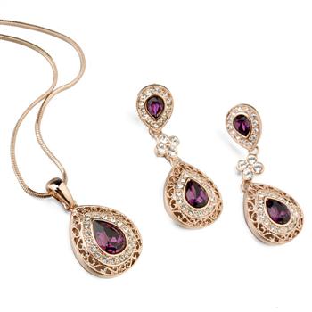 crystal jewelry set  212437