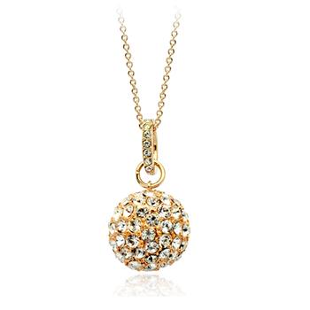 Full drill ball pendant necklace 75624