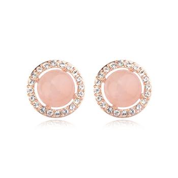 Fashion pink diamond earring 321552
