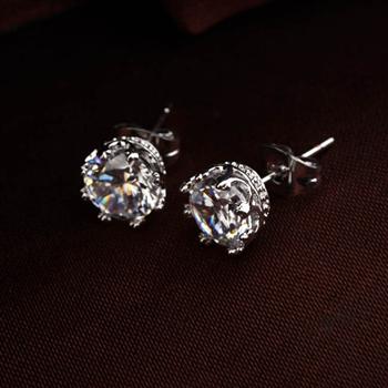 crown zircon earrings 321690