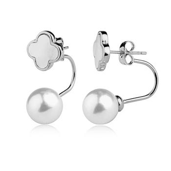 Hot sale Fashion pearl earring (dual-use...