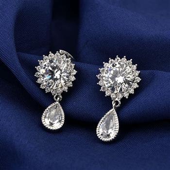 Fashion zircon earring 125621