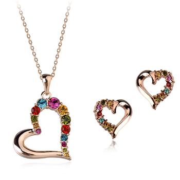 heart shape jewelry set 220747