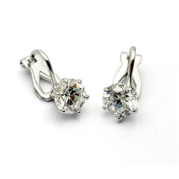 clip on zircon earring 85967