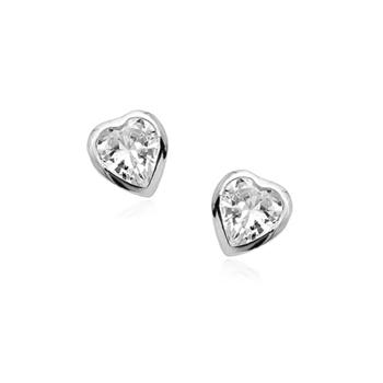 Fashion crystal heart earring 125255