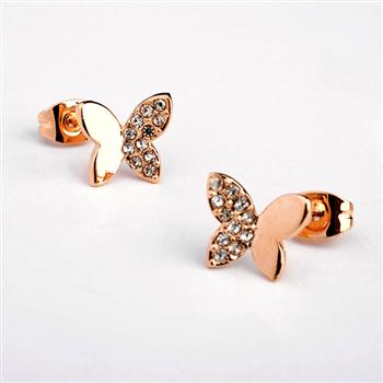 Fashion crystal butterfly earring 86865
