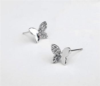 Fashion crystal butterfly earring 86865