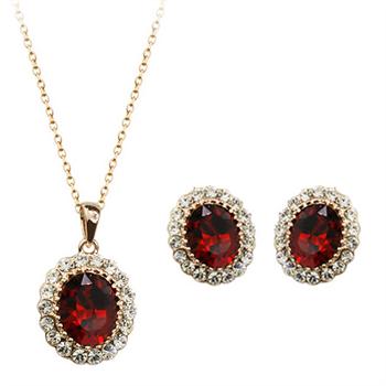 Fashion crystal jewelry set 220751