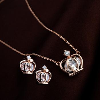 Fashion diamond crown jewelry set 220726