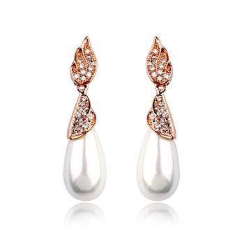 Fashion pearl earring with crystal 32156...