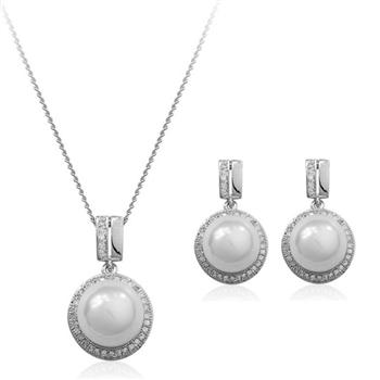 Fashion pearl jewelry set 331252+321561