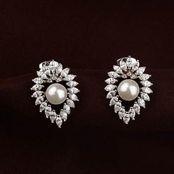Fashion pearl earring  87134