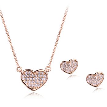 heart jewelry set 400508