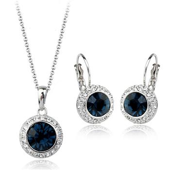 Fashion zircon jewelry set 331144+321001