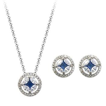 Fashion zircon jewelry set 400519+321593