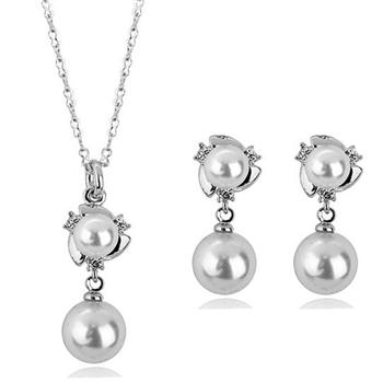 Fashion pearl jewelry set 80537+870738