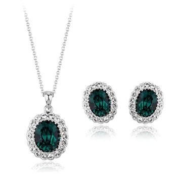 Rigant maple leaf style jewelry set with crystal220751