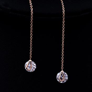 Elegant earring with crystal 122109