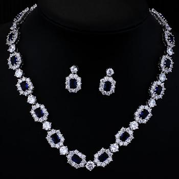 Luxury elegant zircon jewelry set 212390