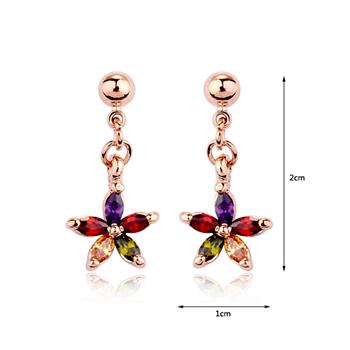 Snowflake zircon earring 124631