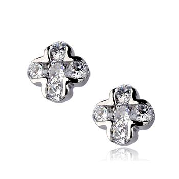 Cross shape earring with top quality 321547