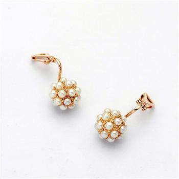 pearl clip on earring 82045