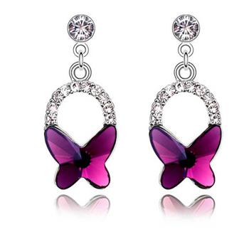 Austrian crystal earrings  KY6481