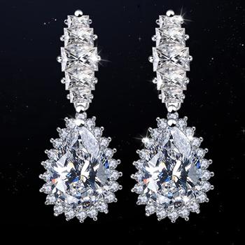 Popular zircon earring