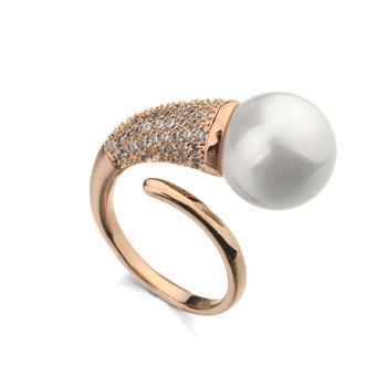 Popular pearl free size ring KA03063