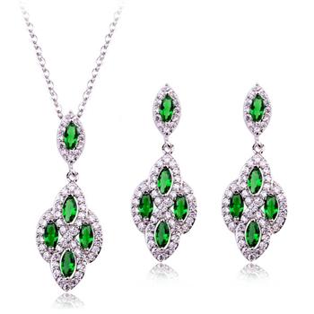 Popular AAA zircon jewelry set 1838450