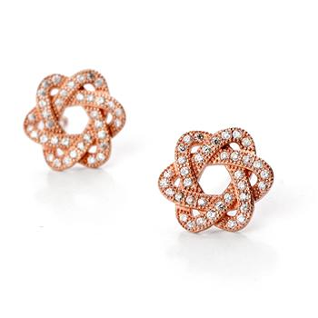 925 Sterling silver diamond earring 710981