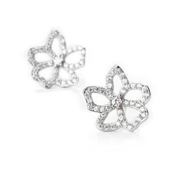 Sterling silver diamond earring 710910