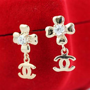 Sterling silver diamond earring 710478