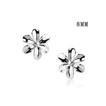 925 silver flower earring 110801