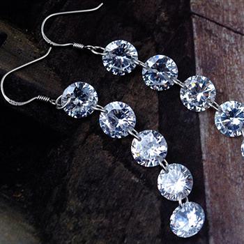 925 silver diamond earring 731825