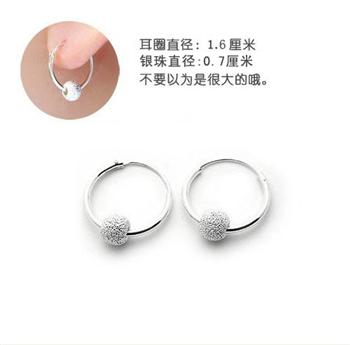Fashion silver earrings 630507