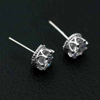 Fashion silver earrings 710802