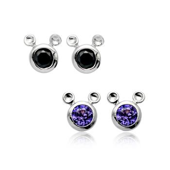 Fashion silver earrings 712801