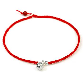 925 silver red rope anklet 670202