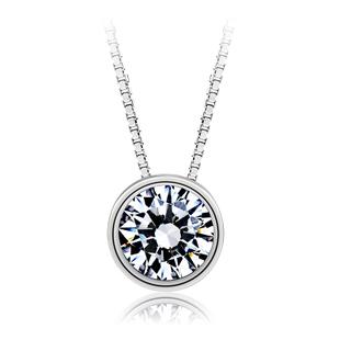 925 sterling silver diamond necklace